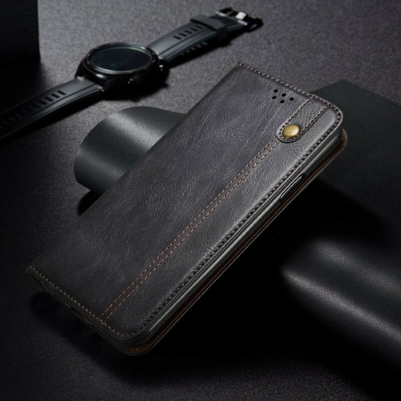 Cover Xiaomi Redmi Note 10 5G Flip Cover Voksbehandlet Kunstlæder