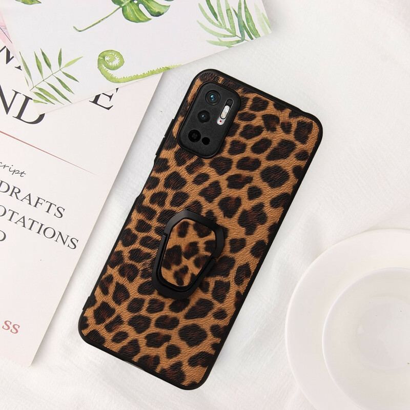 Cover Xiaomi Redmi Note 10 5G Leopard Ring-støtte