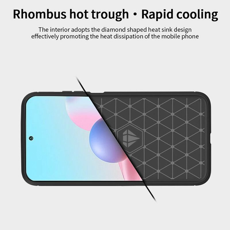 Cover Xiaomi Redmi Note 10 5G Mofi Børstet Kulfiber