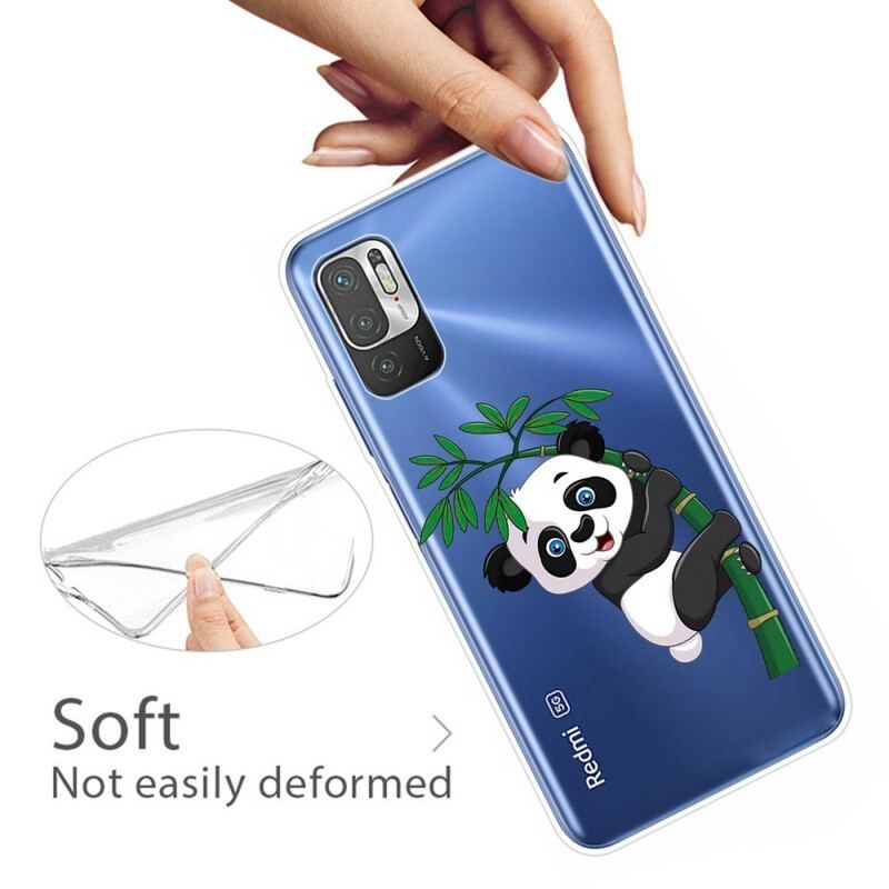 Cover Xiaomi Redmi Note 10 5G Panda På Bambus