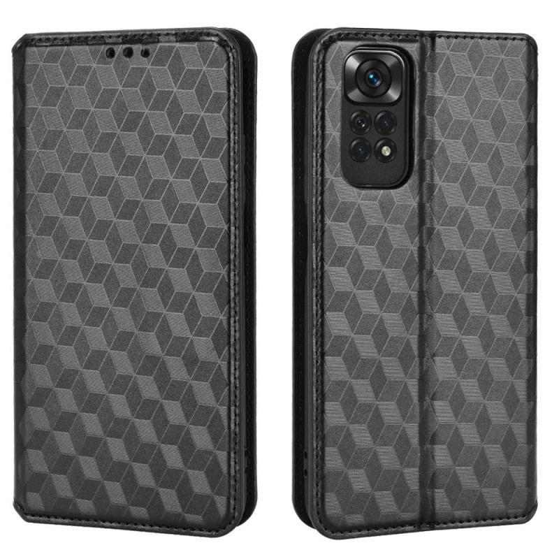 Cover Xiaomi Redmi Note 11 / 11S Flip Cover 3d Diamant Læder Effekt