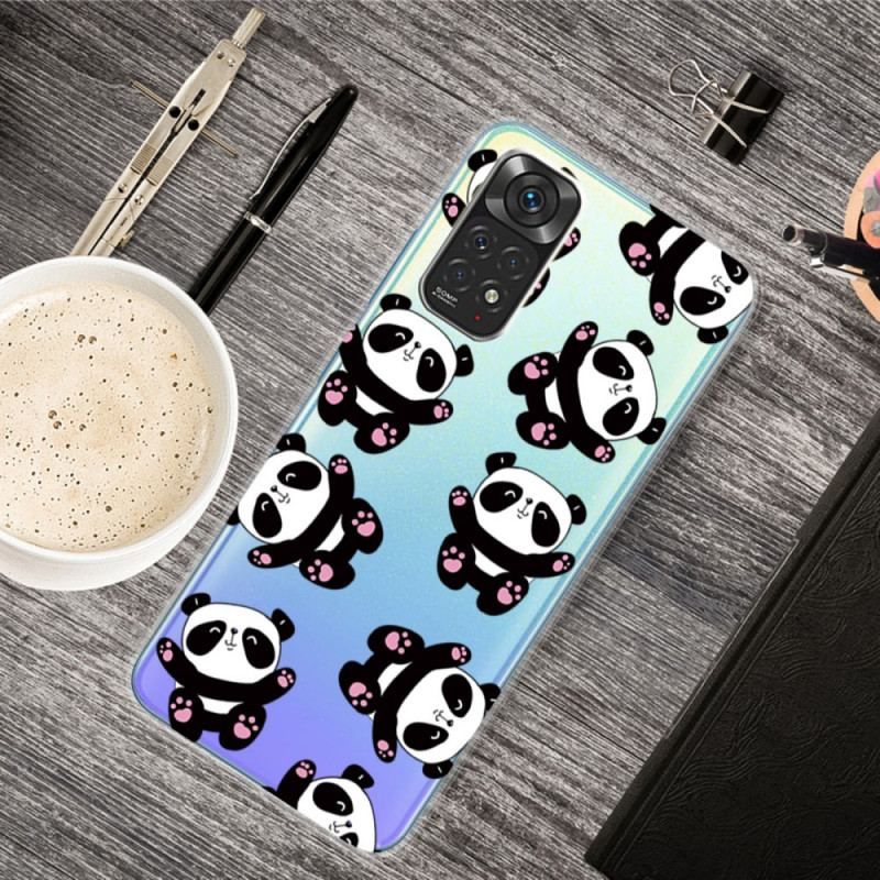 Cover Xiaomi Redmi Note 11 / 11S Sjove Pandaer