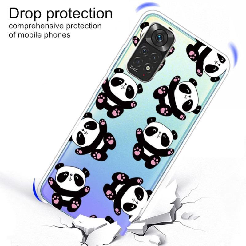 Cover Xiaomi Redmi Note 11 / 11S Sjove Pandaer