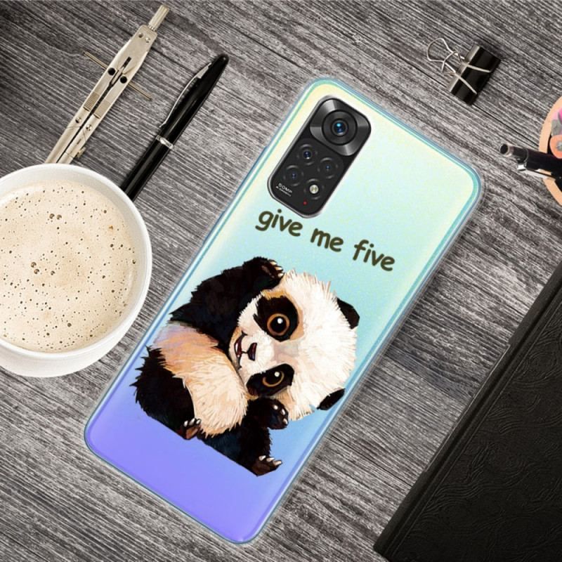 Cover Xiaomi Redmi Note 11 / 11S Sømløs Panda Giv Me Five