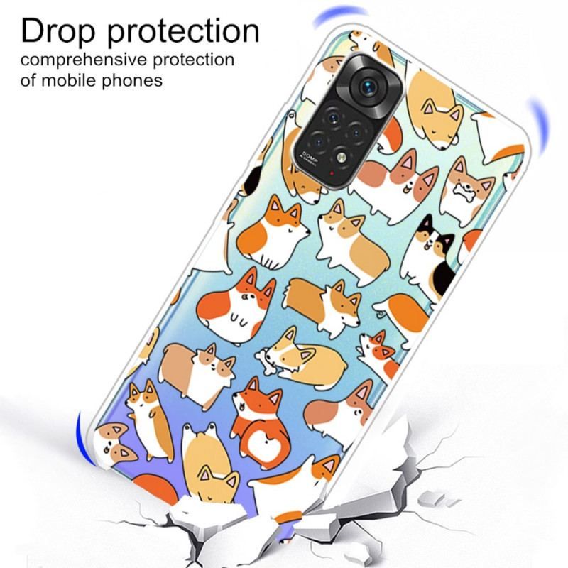 Cover Xiaomi Redmi Note 11 / 11S Sømløse Flere Hunde