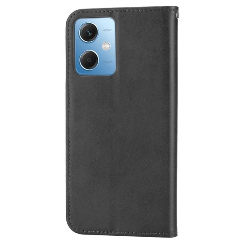 Cover Xiaomi Redmi Note 12 5G Flip Cover Stil Læder 3d Mønster