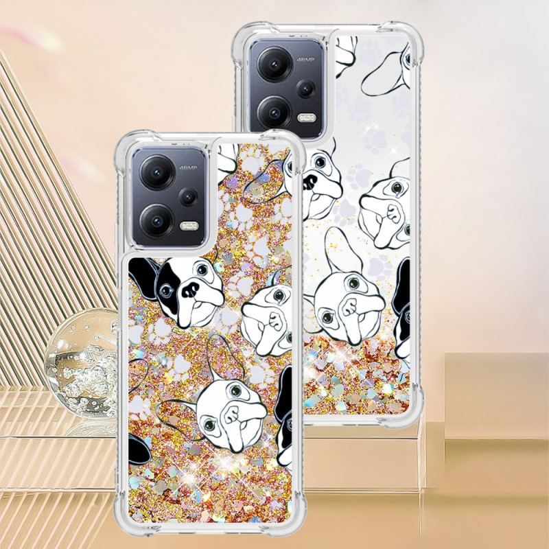 Cover Xiaomi Redmi Note 12 5G Pailletter Mr Dog