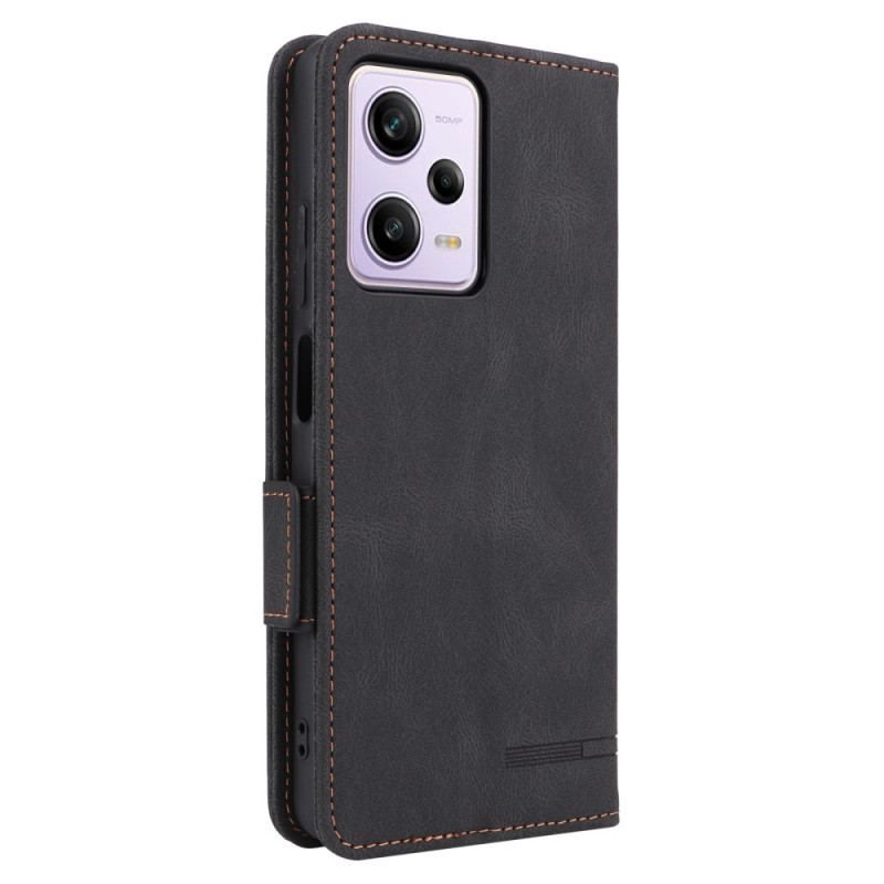 Cover Xiaomi Redmi Note 12 Pro Flip Cover Stilfuld Lædereffekt