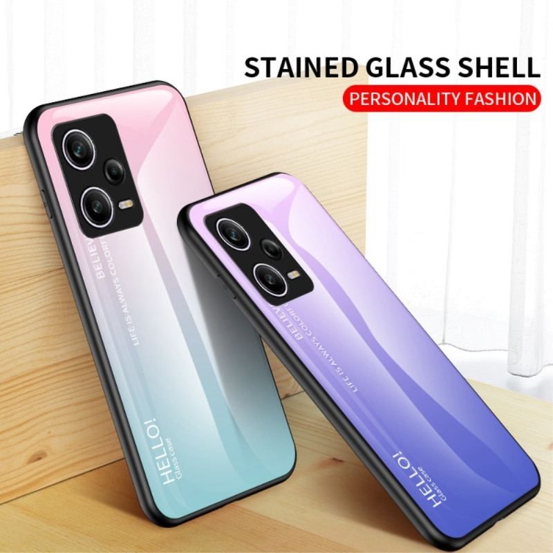 Cover Xiaomi Redmi Note 12 Pro Hærdet Glas Hej