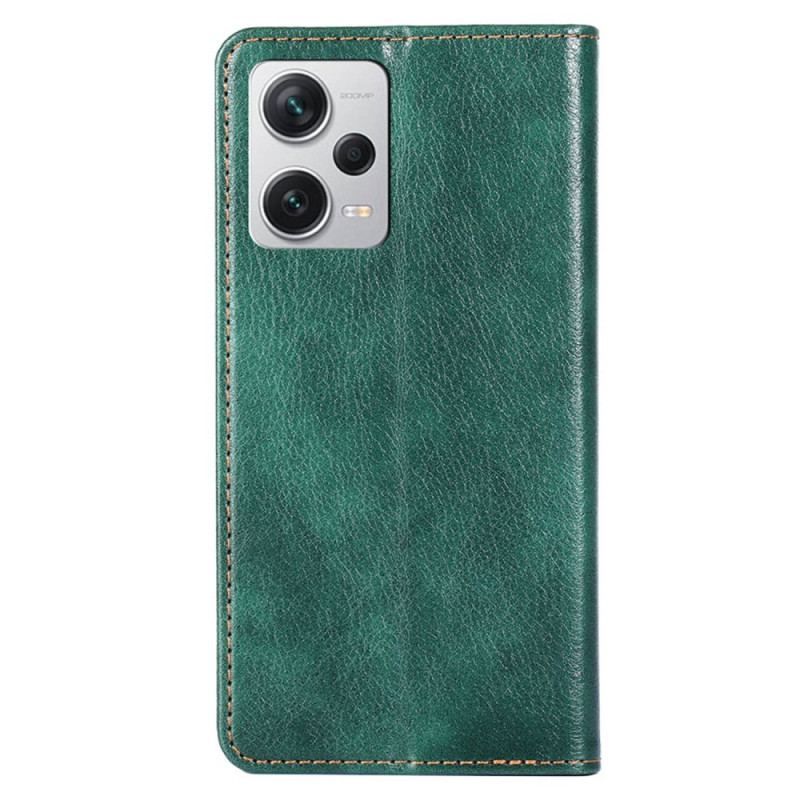 Cover Xiaomi Redmi Note 12 Pro Plus Flip Cover Imiteret Lædersøm