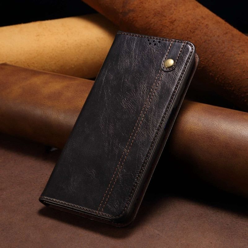 Cover Xiaomi Redmi Note 12 Pro Plus Flip Cover Voksbehandlet Kunstlæder