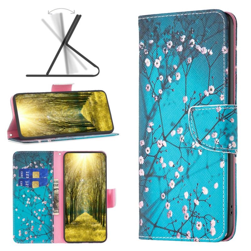 Læder Cover Honor 200 Pro Telefon Etui Blommeblomster