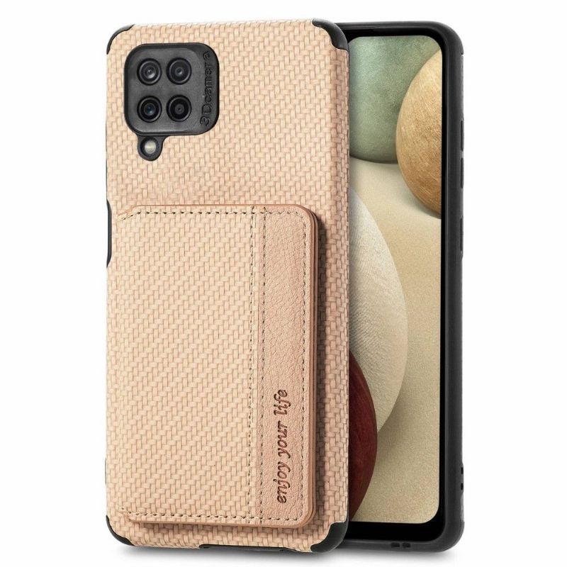 Cover Samsung Galaxy M33 5G Carbon Fiber Card Holder Support Funktion