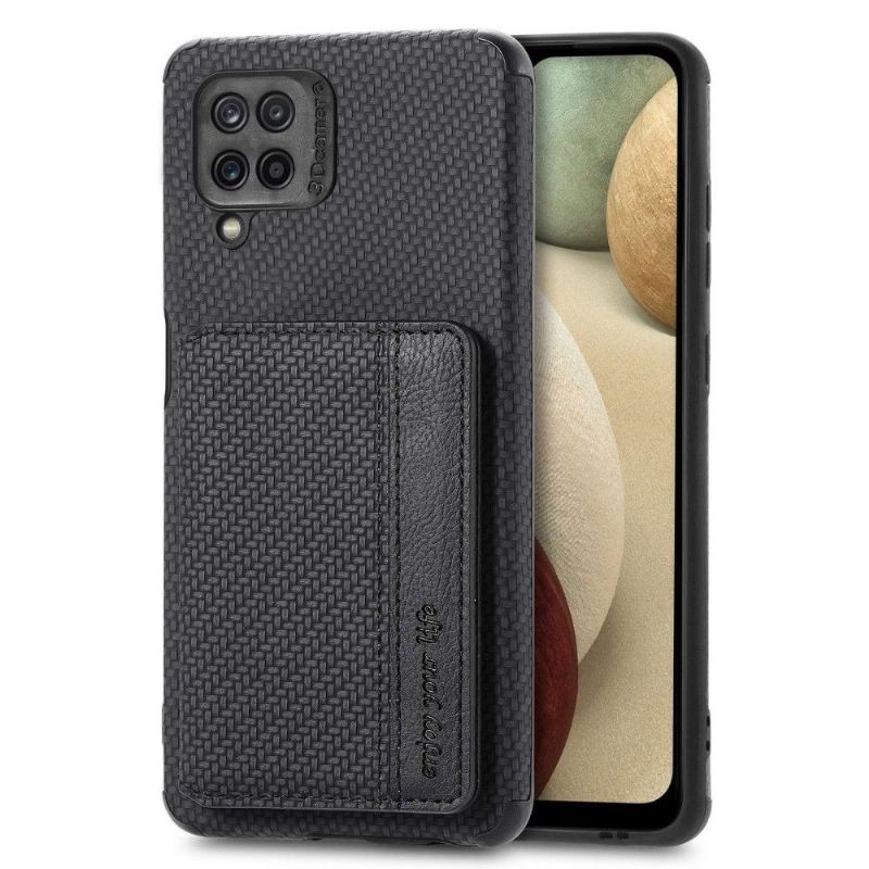 Cover Samsung Galaxy M33 5G Carbon Fiber Card Holder Support Funktion