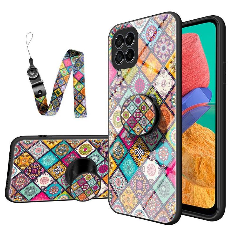 Cover Samsung Galaxy M33 5G Mandala Kalejdoskop Med Stand