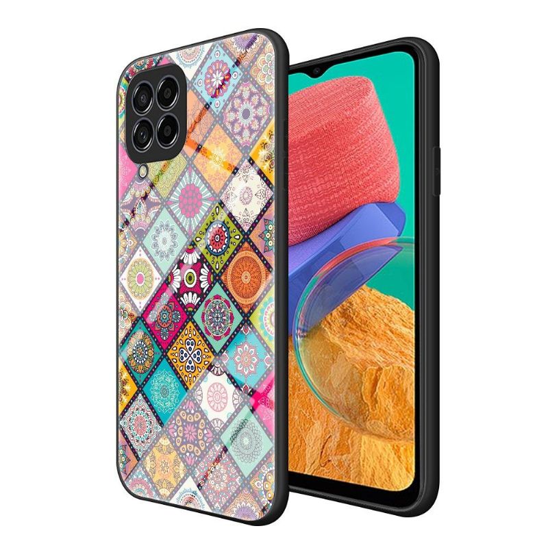 Cover Samsung Galaxy M33 5G Mandala Kalejdoskop Med Stand