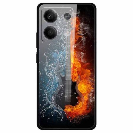 Cover Til Xiaomi Redmi Note 13 5g Hærdet Glasguitar Af Is Og Ild