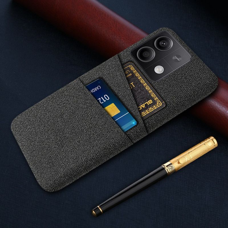 Cover Xiaomi Redmi Note 13 5g Stof Dobbelt Kortholder