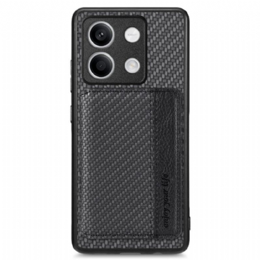 Cover Xiaomi Redmi Note 13 5g Telefon Etui Carbon Fiber Texture Card Holder