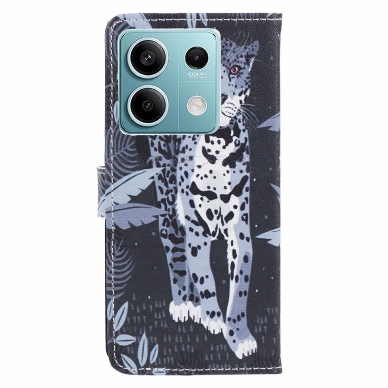 Flip Cover Xiaomi Redmi Note 13 5g Leopard Med Rem