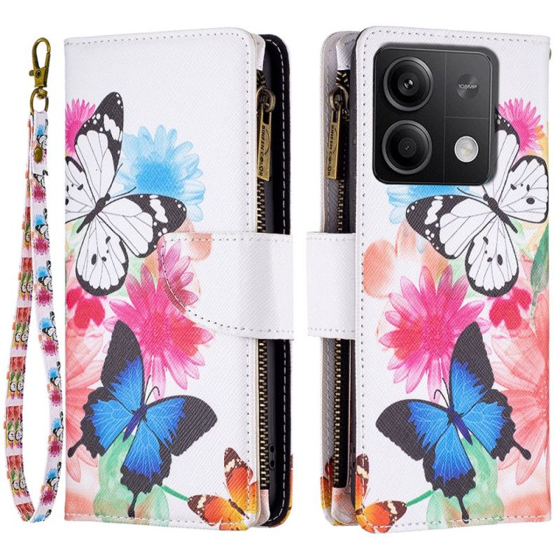 Flip Cover Xiaomi Redmi Note 13 5g To Sommerfugle Stroppung