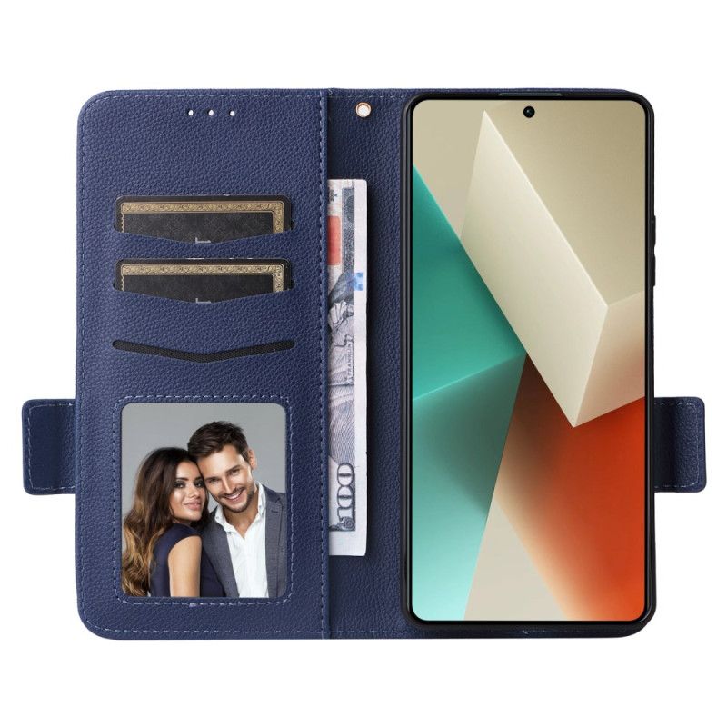 Læder Cover Xiaomi Redmi Note 13 5g Med Strap Wallet