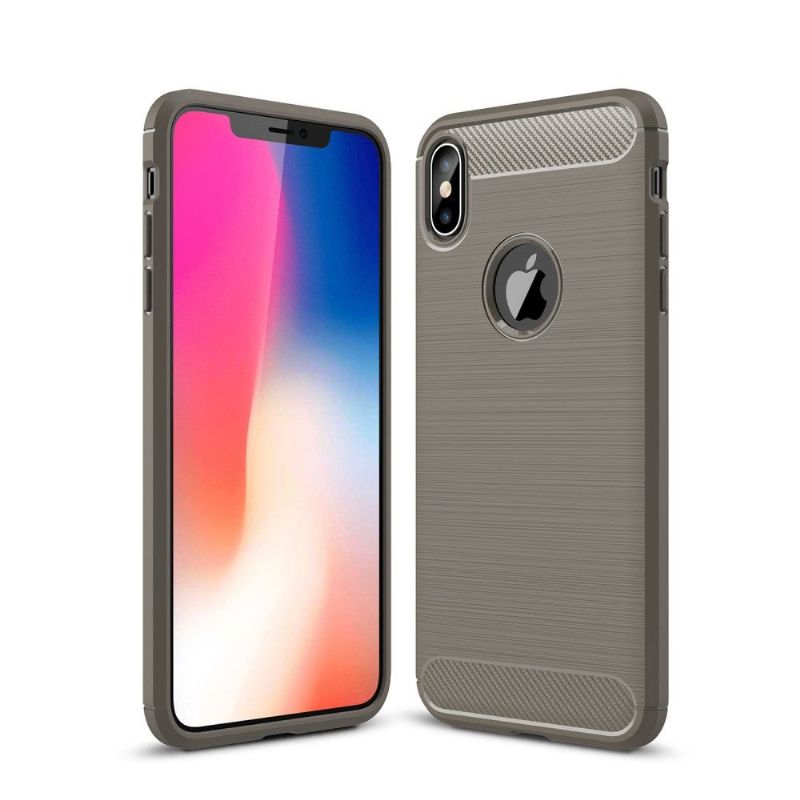 Cover iPhone XS Max Anti-fald Fleksibel Børstet Effekt