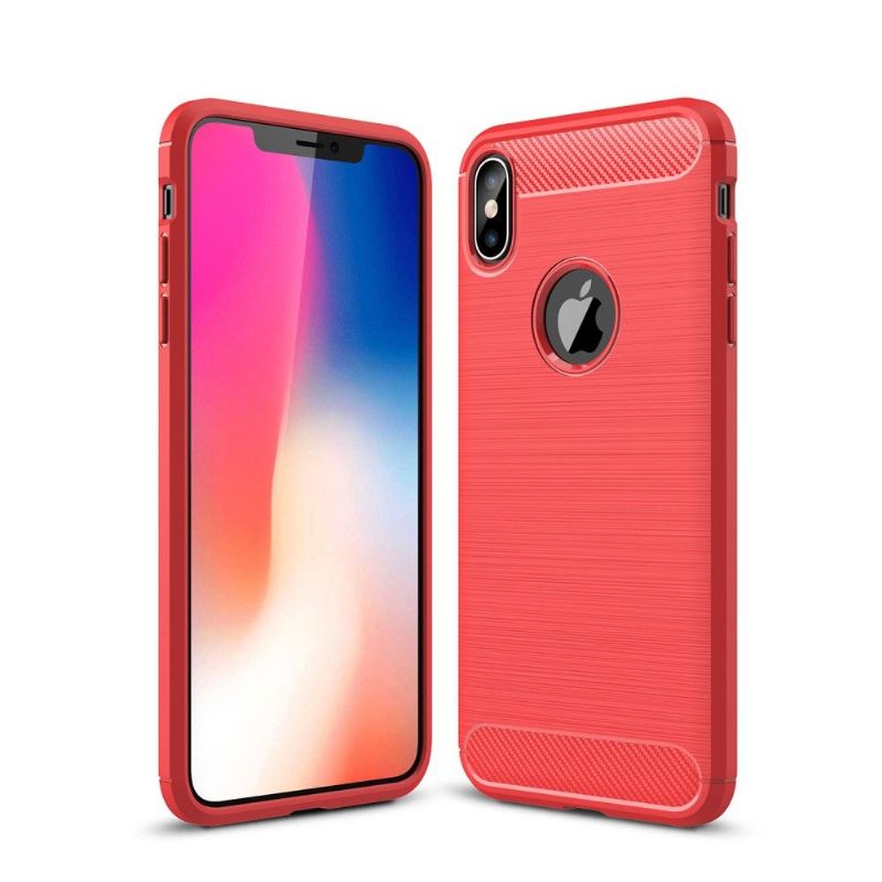 Cover iPhone XS Max Anti-fald Fleksibel Børstet Effekt