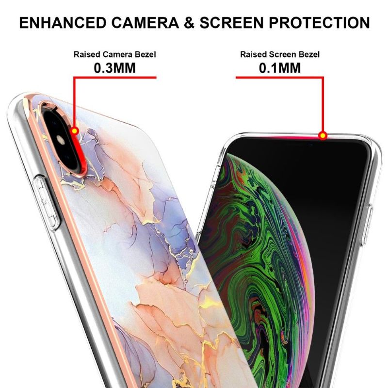 Cover iPhone XS Max Farvet Marmor