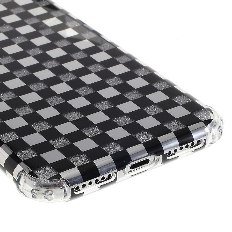 Cover iPhone XS Max Plaid Pailletter