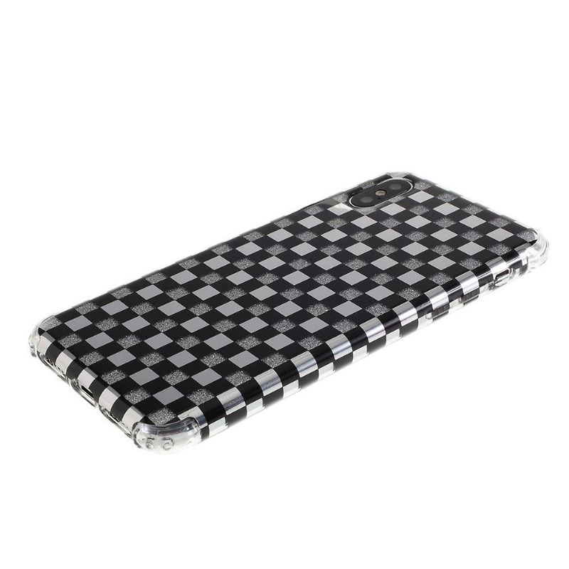 Cover iPhone XS Max Plaid Pailletter