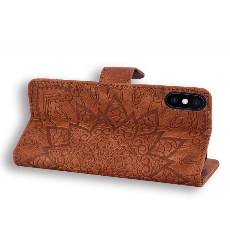 Flip Cover iPhone XS Max Leïla - Orientalsk Blomst