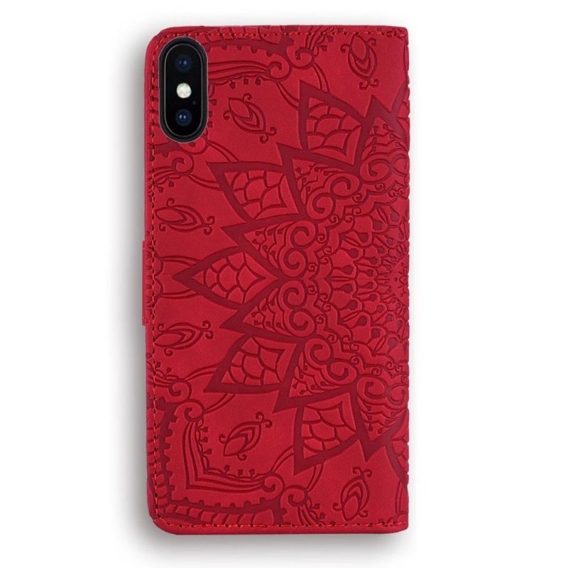 Flip Cover iPhone XS Max Leïla - Orientalsk Blomst