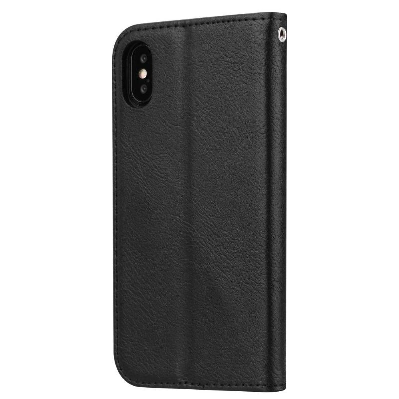 Flip Cover iPhone XS Max Stand Case Læder Effekt