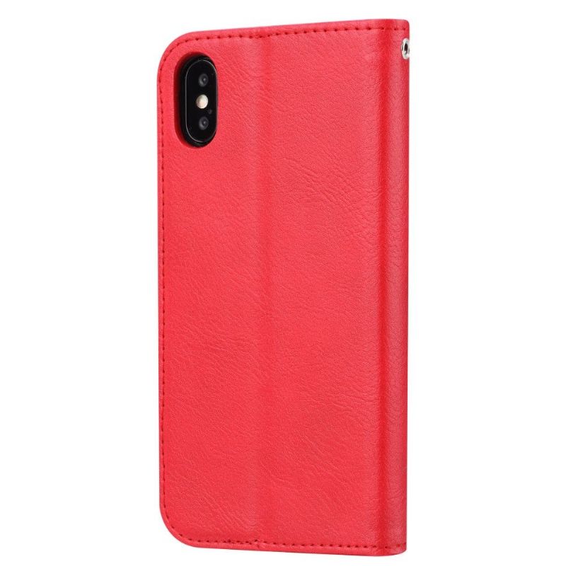 Flip Cover iPhone XS Max Stand Case Læder Effekt