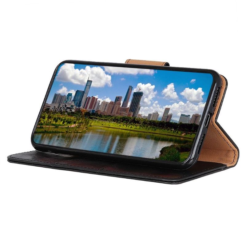 Etui Motorola Moto G200 5G Anti-fald Edouard Classic Imiteret Læder