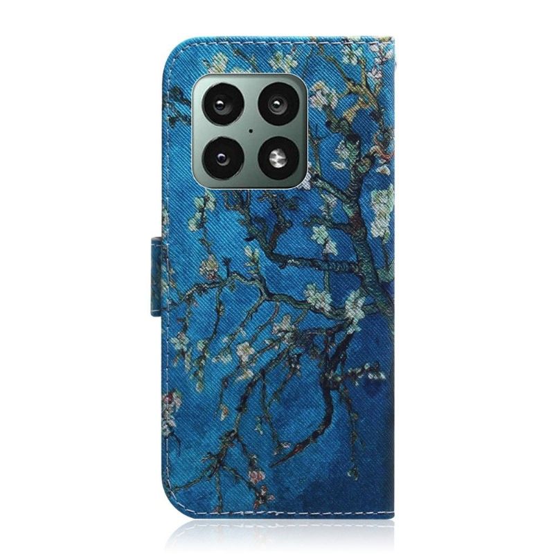 Etui OnePlus 10 Pro Hemming Mandelblomst