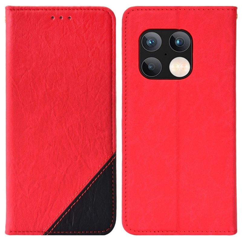 Flip Cover OnePlus 10 Pro Anti-fald Læder Cover Retro Kunstlæder