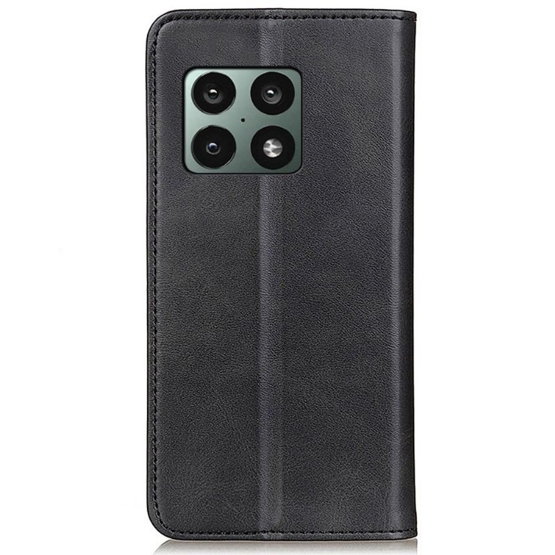 Flip Cover OnePlus 10 Pro Anti-fald Læder Cover Simone Flip Imiteret Ældet Læder