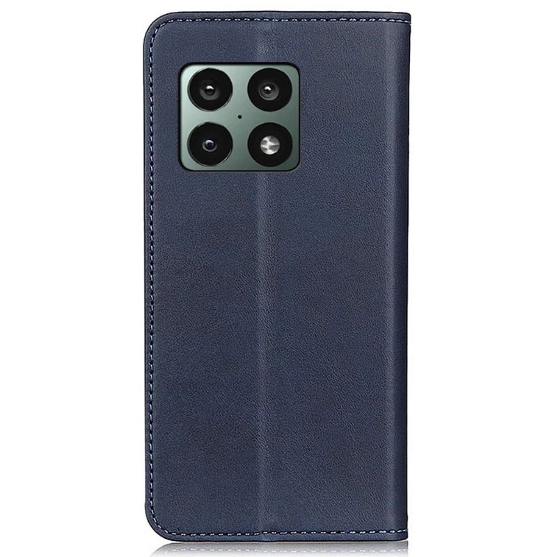 Flip Cover OnePlus 10 Pro Anti-fald Læder Cover Simone Flip Imiteret Ældet Læder