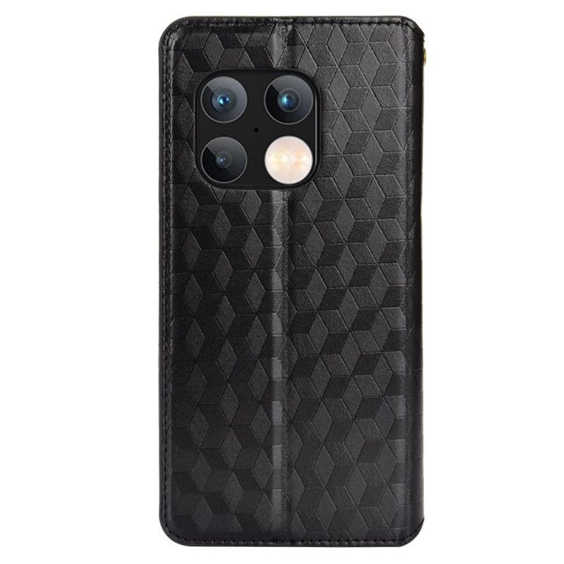 Læder Cover OnePlus 10 Pro Flip Cover Designgeometri