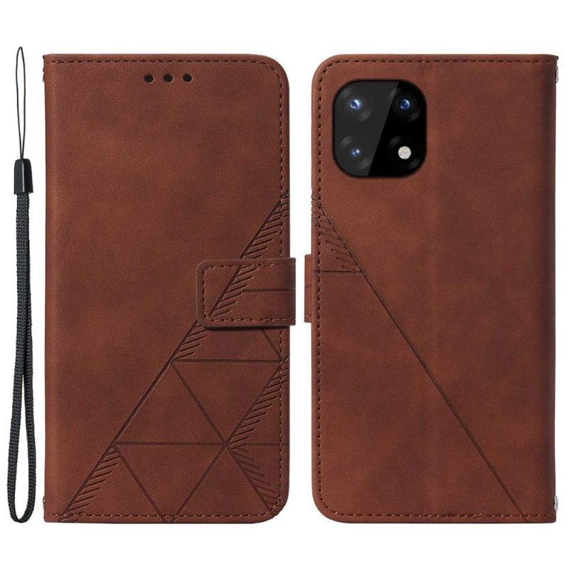 Læder Cover OnePlus 10 Pro Original Geometrisk Design Lædereffekt