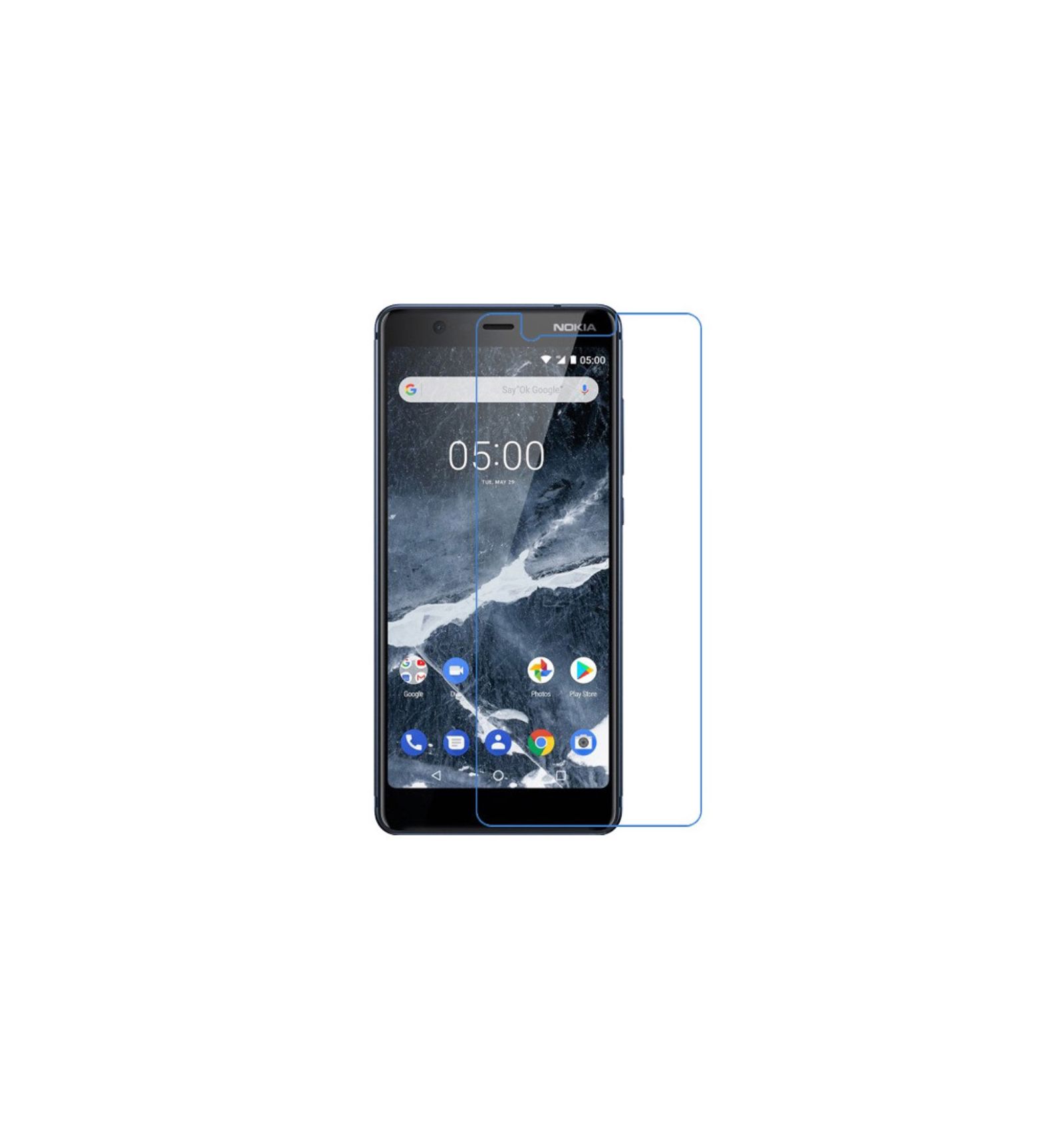 2 Skærmbeskyttere Af Hærdet Glas Til Nokia 5.1