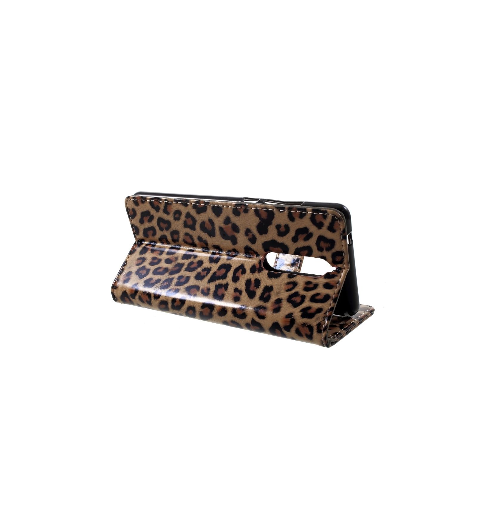 Flip Cover Nokia 5.1 Leopardprint Kortholder