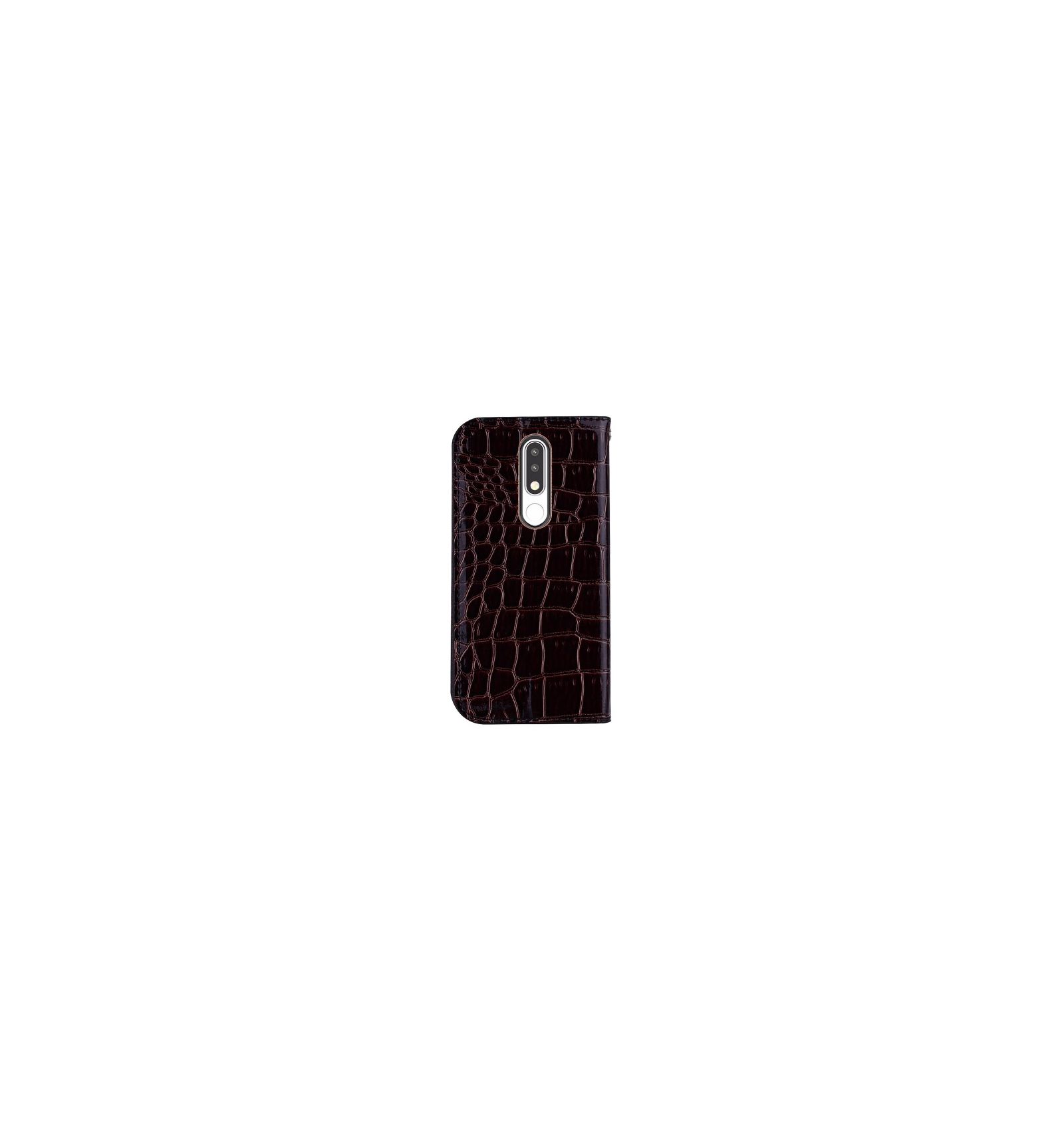 Flip Cover Nokia 5.1 Luksus Croco Kortholder