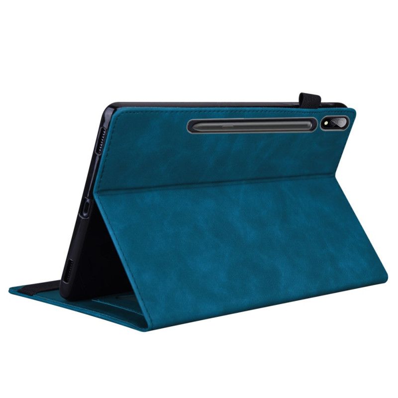 Case Samsung Galaxy Tab S9 Plus Telefon Etui Med Udvendig Lomme Og Kugleholder