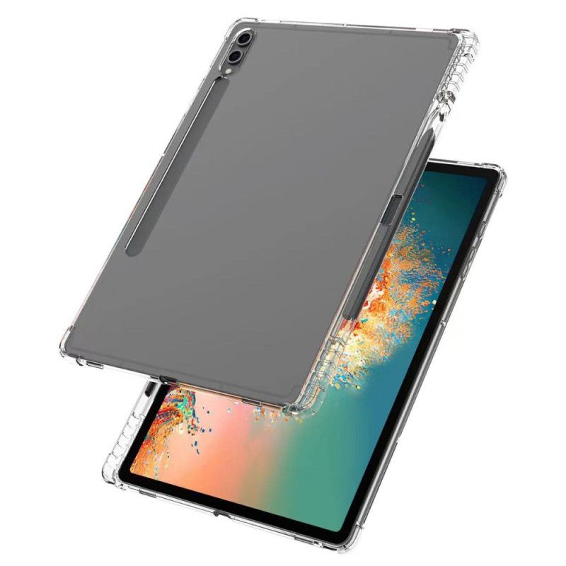 Cover Samsung Galaxy Tab S9 Plus Transparent Med Forstærkede Hjørner Og Stylusholder