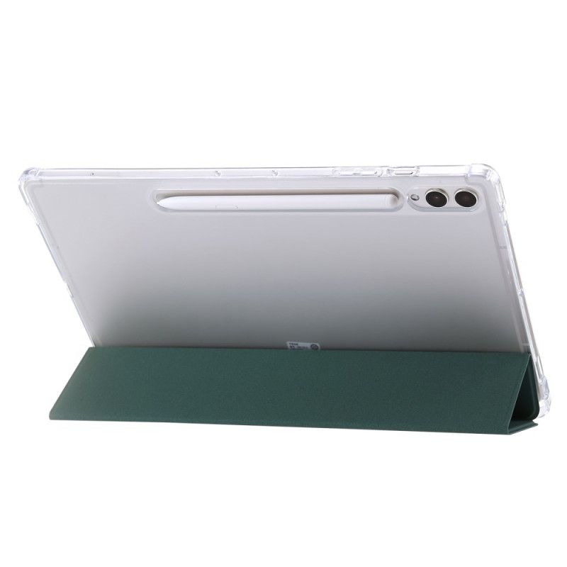 Samsung Galaxy Tab S9 Plus Tri-fold Gennemsigtig Bagside