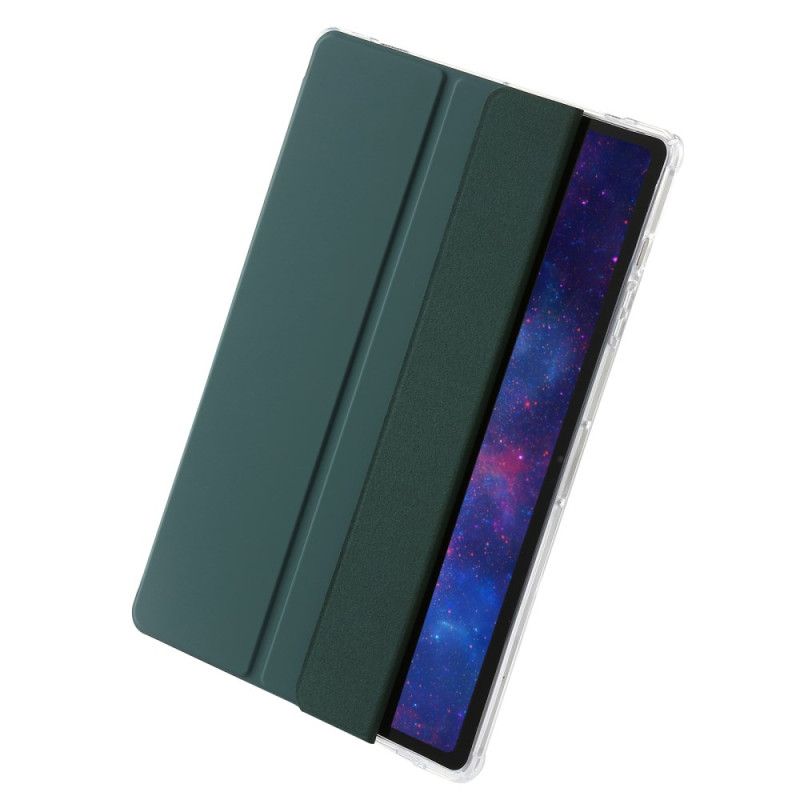 Samsung Galaxy Tab S9 Plus Tri-fold Gennemsigtig Bagside