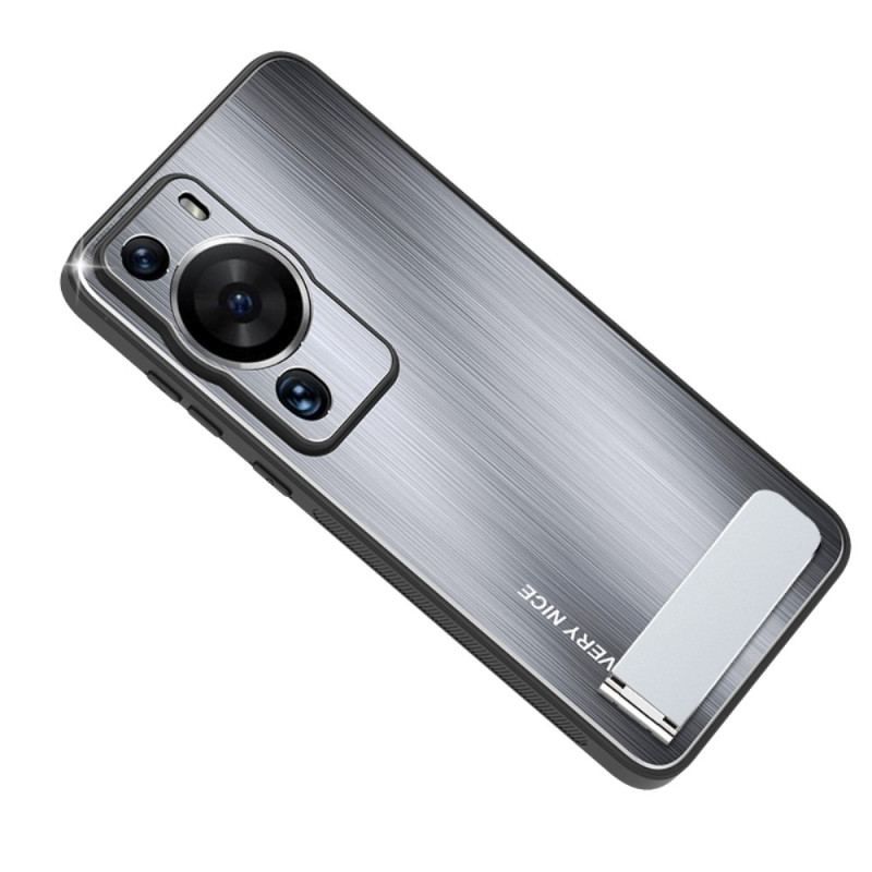 Cover Huawei P60 Pro Børstet Aluminium Med Støtte